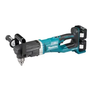 DDA460ZK MAKITA 13mm (1/2") 18Vx2 Cordless Angle Drill with teal body and black angled head attachment