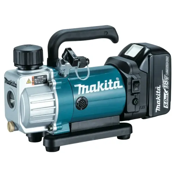 DVP180Z-MAKITA-18V-Cordless-Vacuum-Pump DVP180Z MAKITA 18V Cordless Vacuum Pump battery-powered HVAC tool with pressure gauge and ergonomic handle