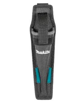 E-15160-MAKITA-PENCIL-DRIVER-HOLSTER-UNIVERSAL-L-R-HAND (1) E-15160 MAKITA PENCIL DRIVER HOLSTER UNIVERSAL L/R HANDwith gray fabric, teal accents and ambidextrous left/right handed design