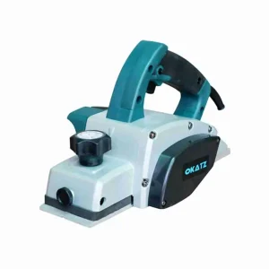 PLANER PPL1082V electric wood planer with depth adjustment knob and ergonomic teal handle design