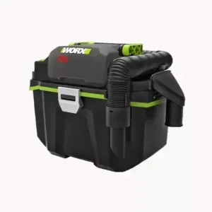 Black and green WU036.9 WORX cordless BL wet & dry vacuum 20V tool only featuring hose attachment